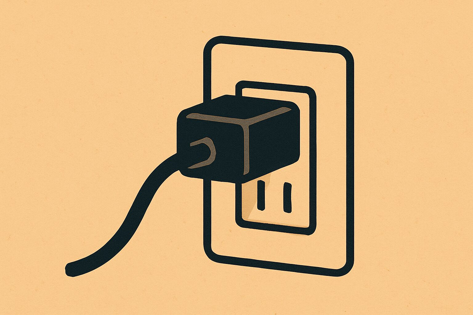 壁のコンセントに直差しでテスト。延長コードは使用しない。